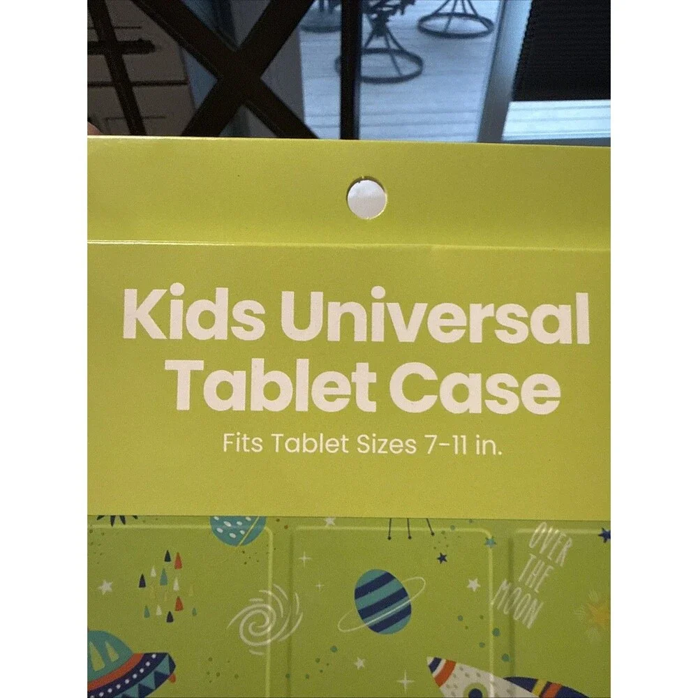 NEW GEMS Kids Space Rockets Universal Tablet Case Green Fits Tablets 7- 11
